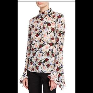 Erdem Lindsey Floral  Blouse Sz 8 UK 12 BNWT